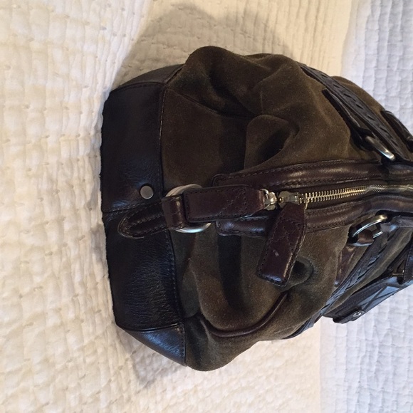 Cole Hann Suede Dome Satchel - Picture 3 of 5